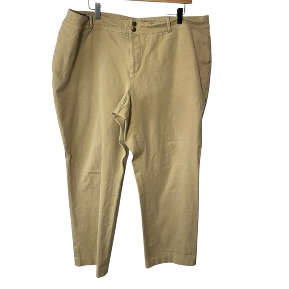 Lauren Ralph Lauren Pants - Lauren by Ralph Lauren Connor Straight Leg Tan Pants Size 20